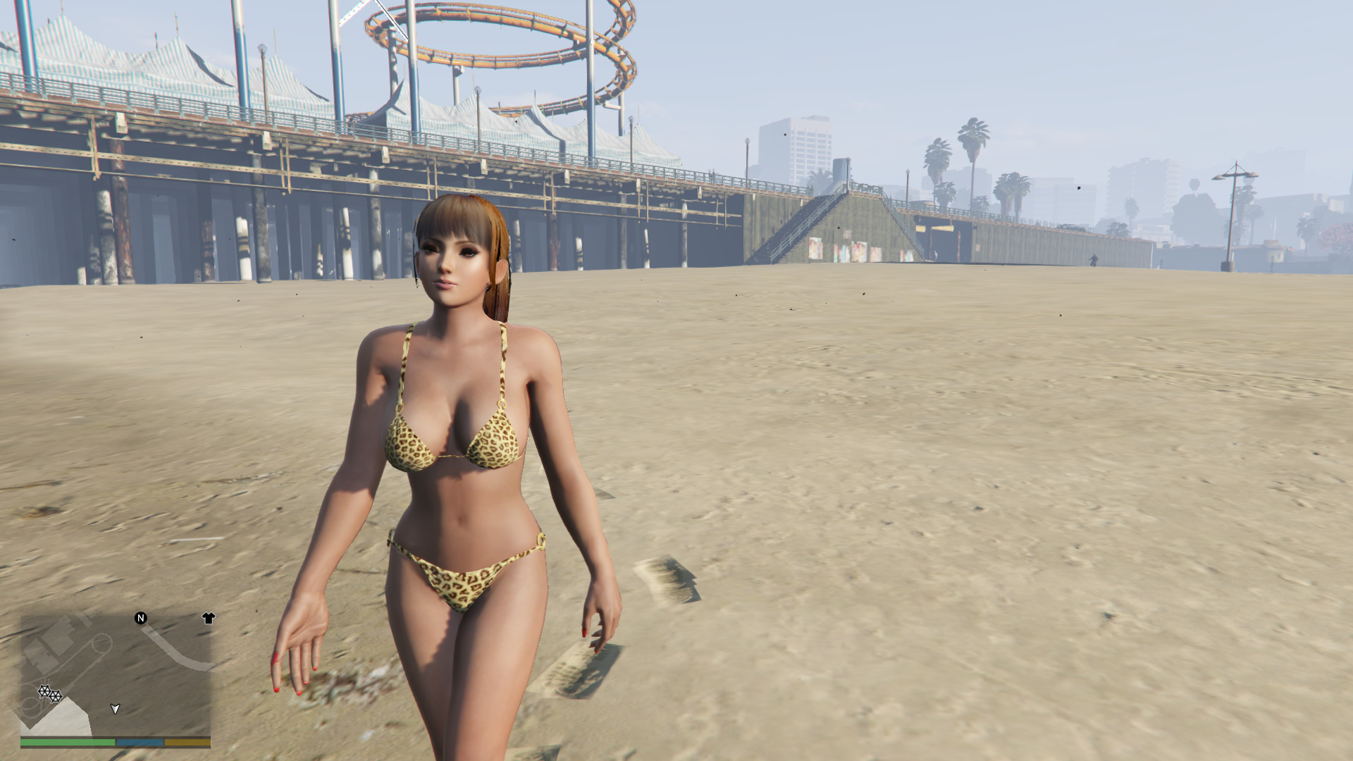 Mai Shiranui Tanned Skin And Bikini Pack Gta5